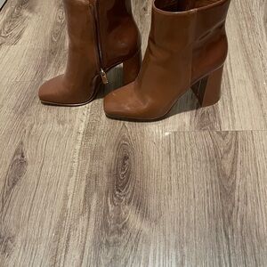 Brown Leather Ankle Boots